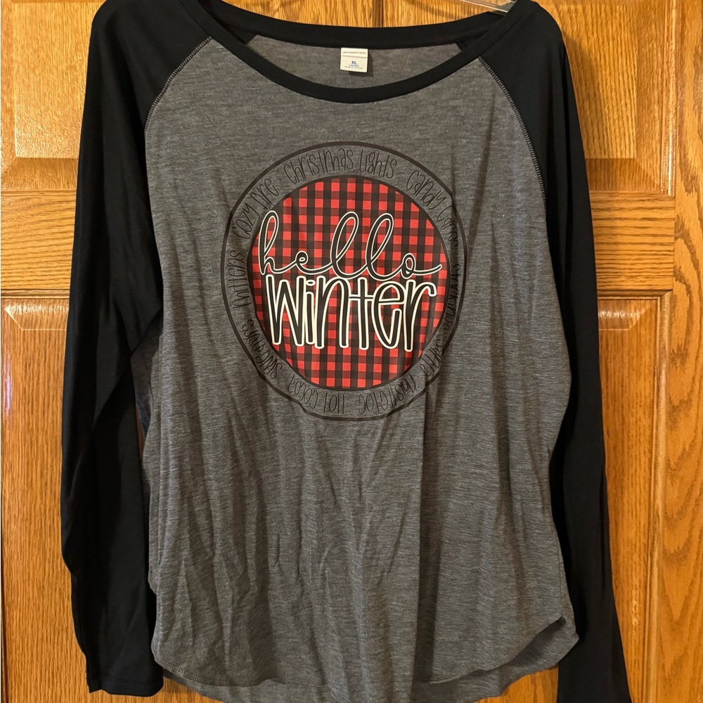 Sport-Tek Gray and Black Ladies Shirt
